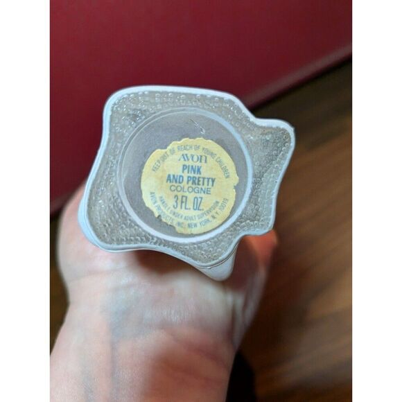 Vintage 1965 Avon Pink & Pretty Cologne Bottle Blue & White Young Girl (Empty) - Picture 5 of 5
